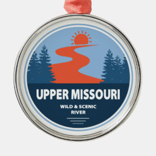 Upper Missouri Wild And Scenic River Metal Tree Decoration