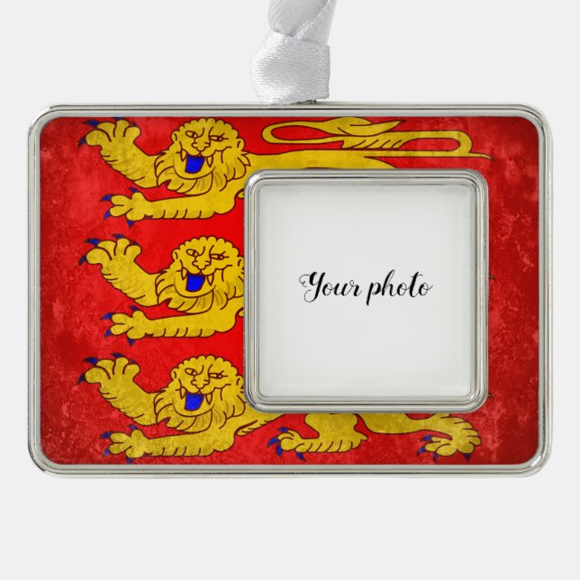 Upper Normandy Silver Plated Framed Ornament (Front)