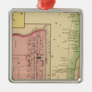 Upper Ohio River and Valley 3 Metal Tree Decoration