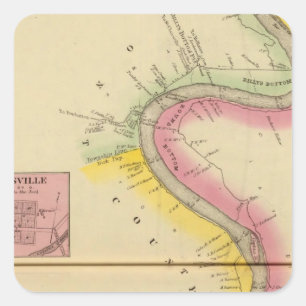 Upper Ohio River and Valley 3 Square Sticker