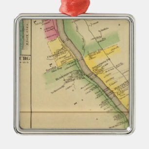 Upper Ohio River and Valley 7 Metal Tree Decoration