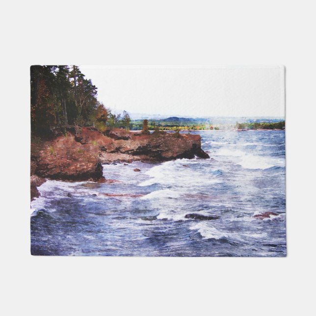 Upper Peninsula Landscape Doormat (Front)