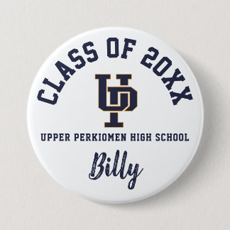 Upper Perkiomen High School Button Logo Custom