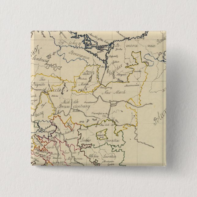 Upper Saxony 2 15 Cm Square Badge (Front)