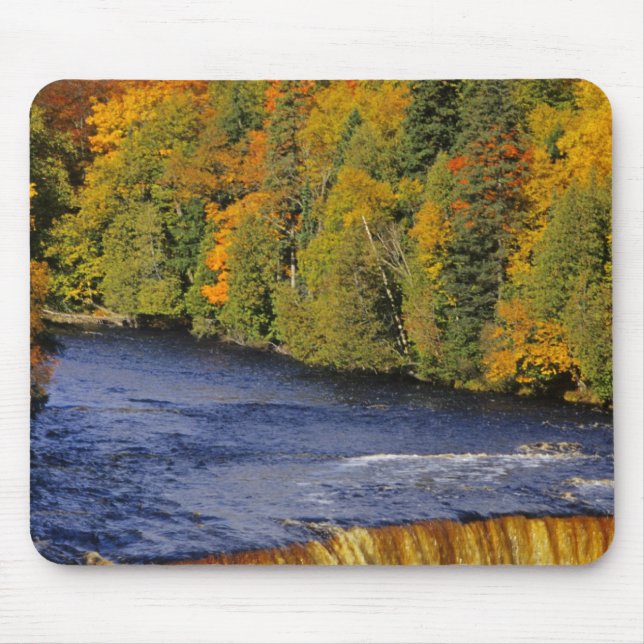 Upper Tahquamenon Falls in UP Michigan in Mouse Pad (Front)