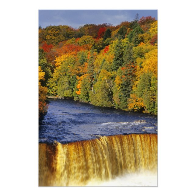 Upper Tahquamenon Falls in UP Michigan in Photo Print (Front)