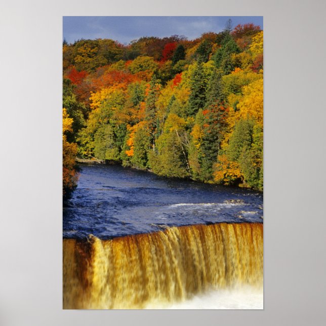 Upper Tahquamenon Falls in UP Michigan in Poster (Front)