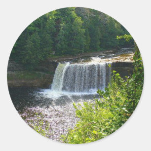 Upper Tahquamenon Falls State Park, MI Classic Round Sticker