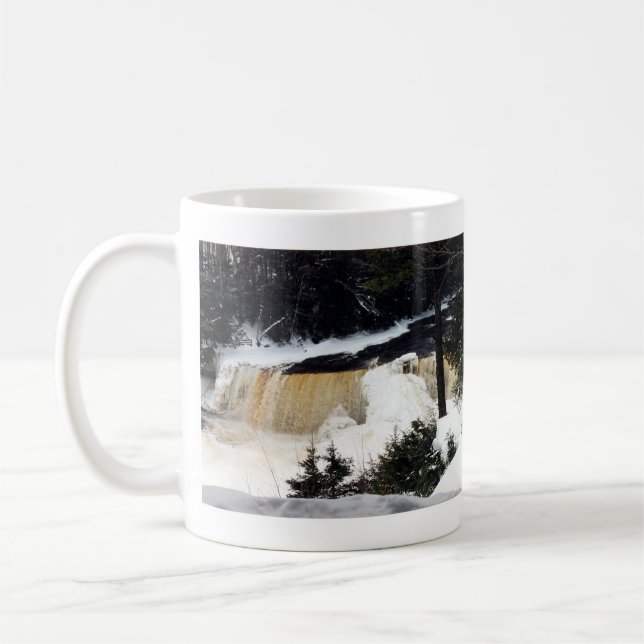 Upper Tahquamenon Falls winter mug (Left)