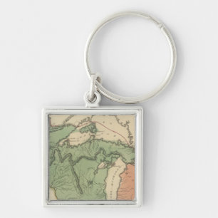 Upper Territories of the the United States Key Ring