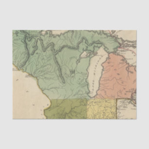 Upper Territories of the the United States Tissue Paper