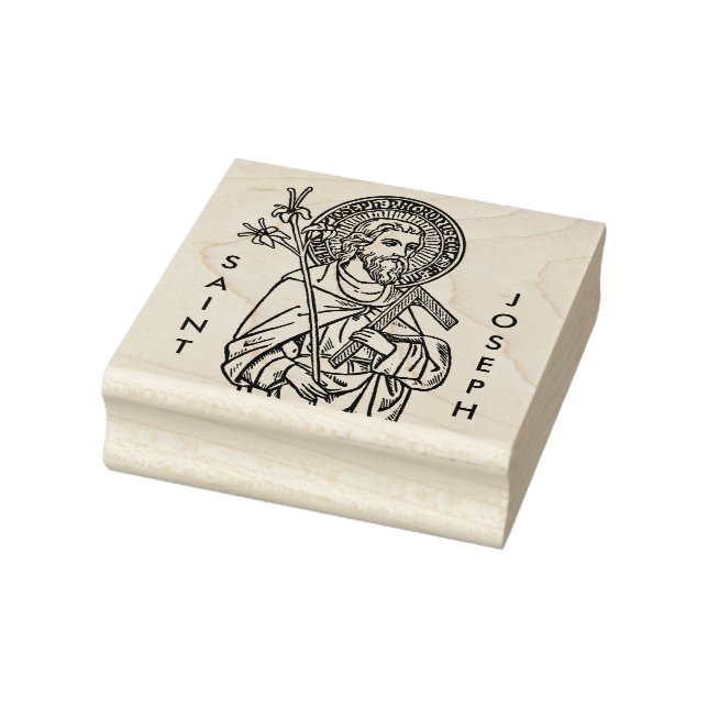 Upper Torso of St. Joseph (Detail; DT 01) Rubber Stamp (Stamp)