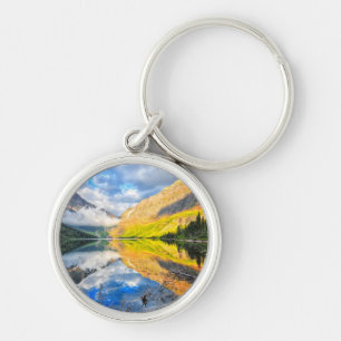 Upper Two Medicine Lake at Sunrise Key Ring