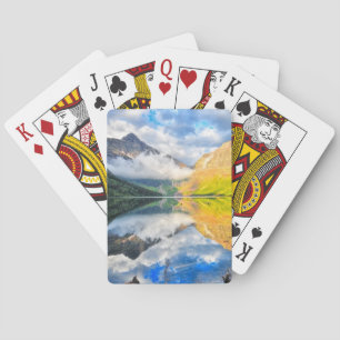 Upper Two Medicine Lake at Sunrise Playing Cards