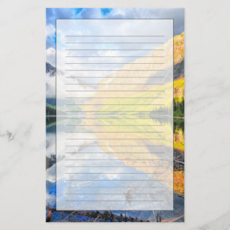 Upper Two Medicine Lake at Sunrise Stationery