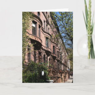 Upper West Side Brownstones New York City NYC Card
