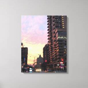 Upper West Side Sunset NYC New York Photo Art Canvas Print