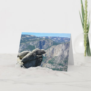 Upper Yosemite Falls from Glacier Point, CA Card