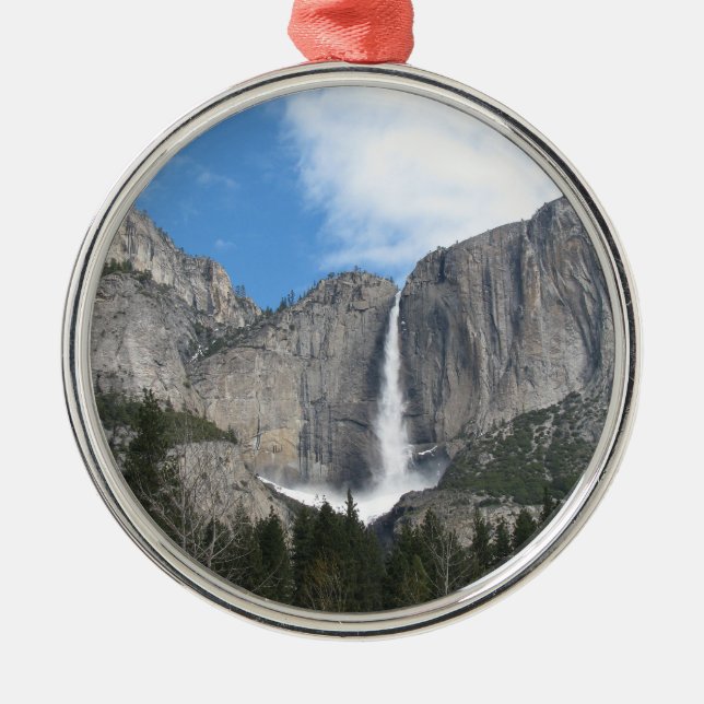Upper Yosemite Falls Metal Tree Decoration (Front)