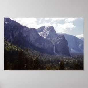 Upper Yosemite Falls Vintage California Poster