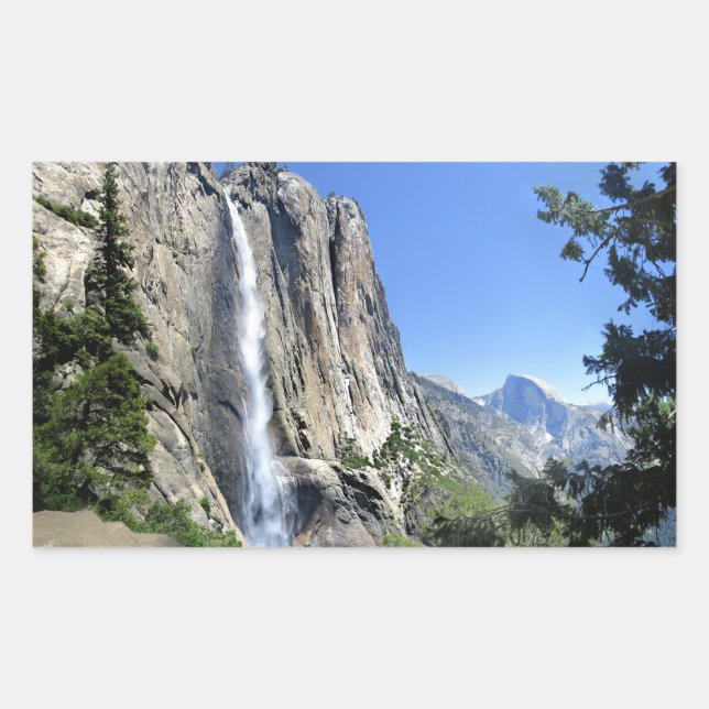 Upper Yosemite Falls - Yosemite Rectangular Sticker (Front)