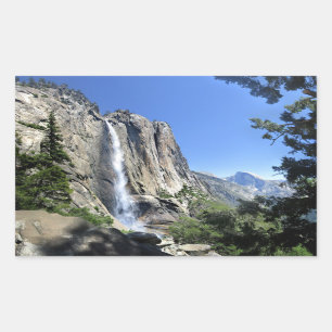 Upper Yosemite Falls - Yosemite Rectangular Sticker