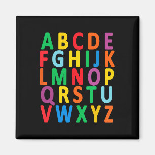 Uppercase Letters Alphabet Learn Abc Boy Girl Kids Magnet