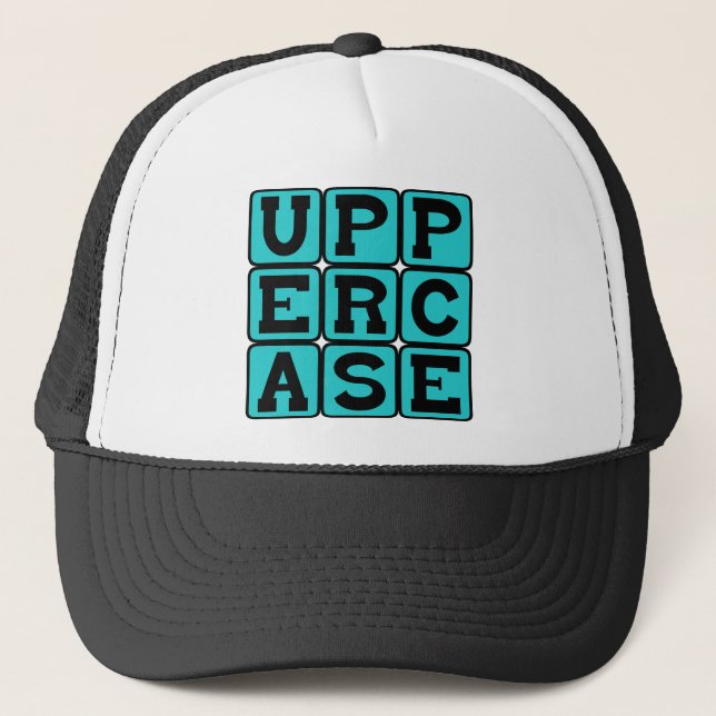 Uppercase, Style of Lettering Trucker Hat (Front)
