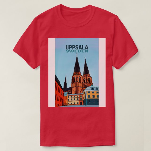 Uppsala Sweden T-Shirt (Design Front)