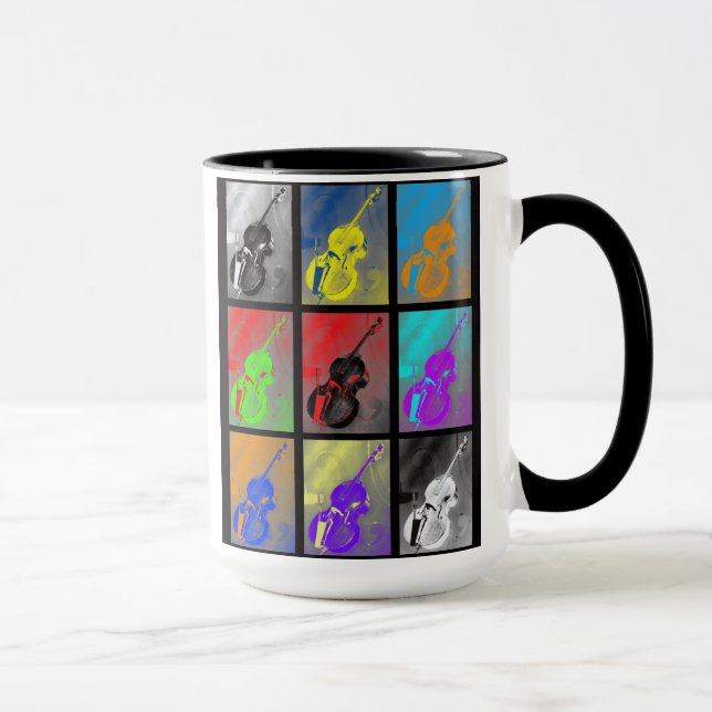 Upright Bass and Scroll Mug BASS (Right)