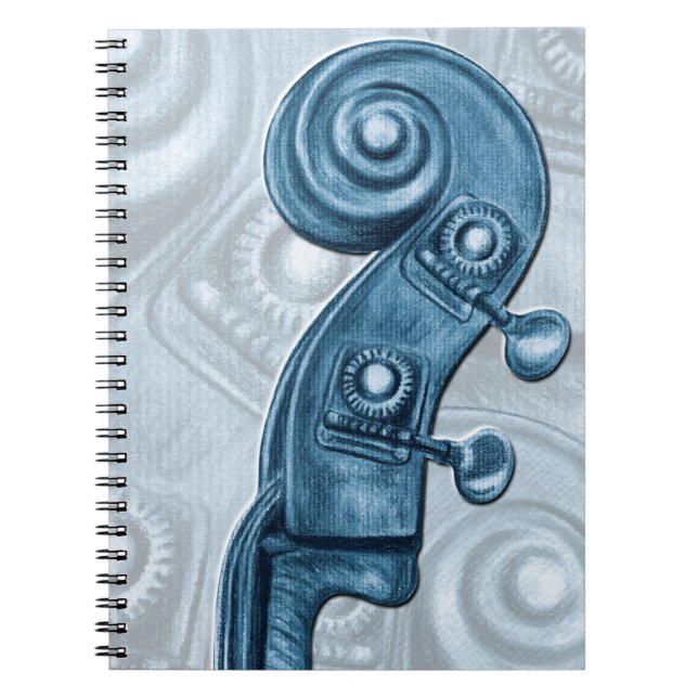 Upright Bass Blue Notebook (Front)