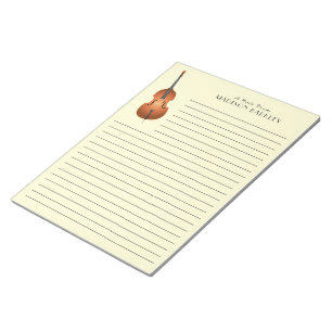 Upright Bass Musician Music Teacher Jazz Band Notepad