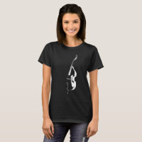 Upright Bass Silhouette T-shirt Black