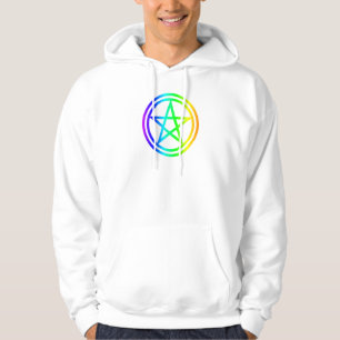 Upright Rainbow Pentagram Hoodie