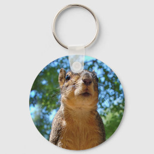 Upright Squirrel Key Ring
