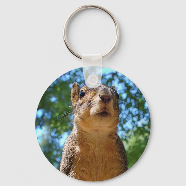 Upright Squirrel Key Ring (Front)