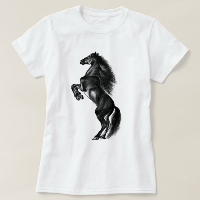 Upright Wild Horse T-Shirt (Design Front)
