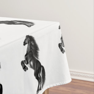 Upright Wild Horse Tablecloth - Choose Colour