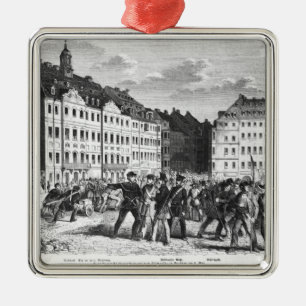 Uprising in Dresden Metal Tree Decoration