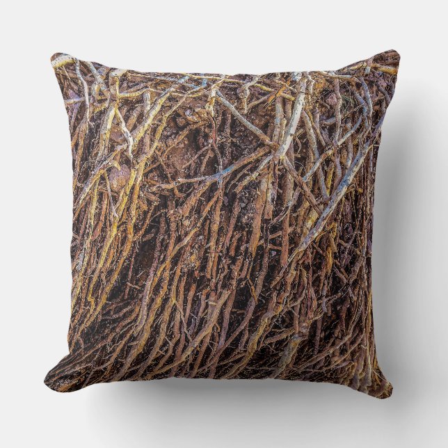 Uprooted 2 in a Series Throw Pillow (Front)
