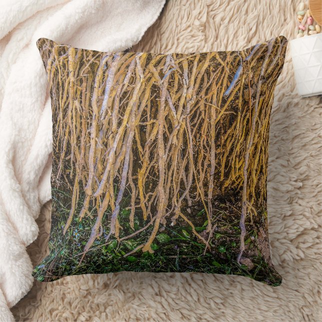 Uprooted 6 in a Series Throw Pillow (Blanket)