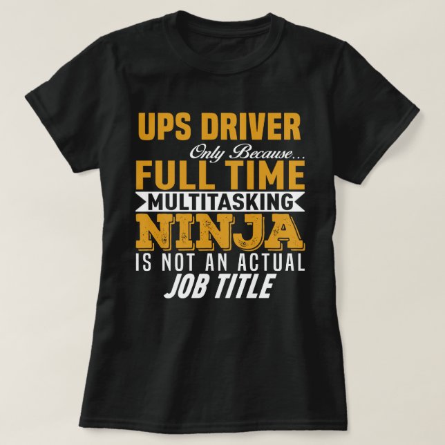 UPS Driver T-Shirt (Design Front)