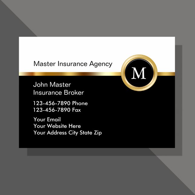 Upscale Insurance Business Cards (Creator Uploaded)