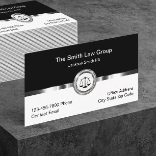 Upscale Luxury Attorney Business Cards
