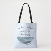 Upscale Misty Mountain Wedding Welcome Bag (Front)
