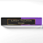 Upscale Purple and Black