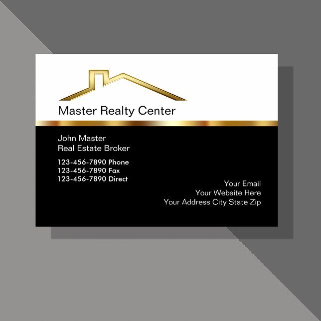 Upscale Real Estate Broker Business Cards (Creator Uploaded)