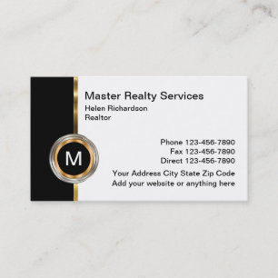 Upscale Real Estate Design Business Card