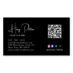 Upscale Real Estate Design Magnetic Business Card