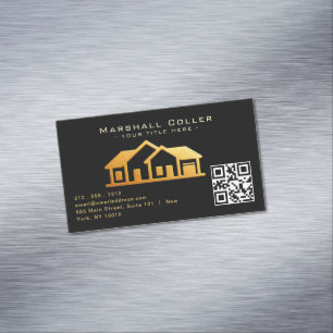 Upscale Real Estate Design Magnetic Business Card